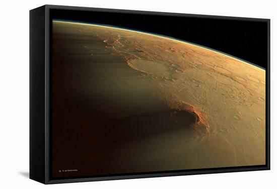 Martian Dust Storm-Detlev Van Ravenswaay-Framed Premier Image Canvas