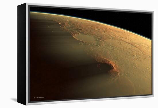 Martian Dust Storm-Detlev Van Ravenswaay-Framed Premier Image Canvas