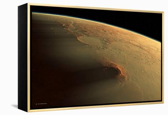 Martian Dust Storm-Detlev Van Ravenswaay-Framed Premier Image Canvas