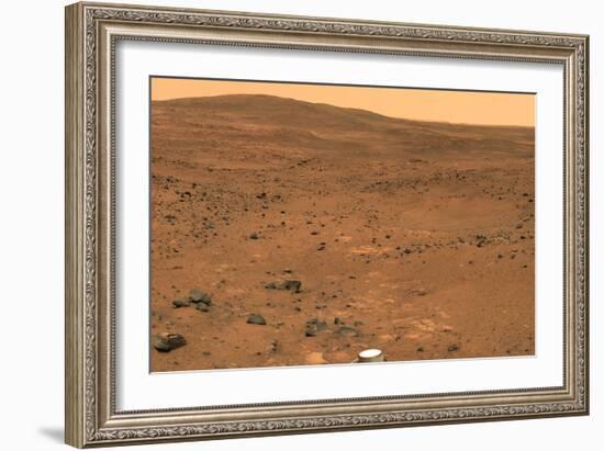 Martian Landscape, Spirit Rover Image-Jpl-caltech-Framed Photographic Print