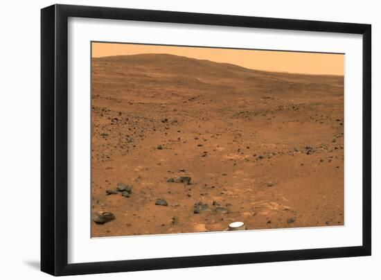 Martian Landscape, Spirit Rover Image-Jpl-caltech-Framed Photographic Print