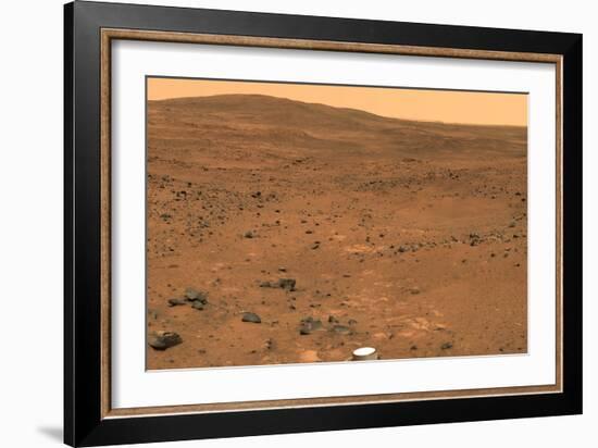 Martian Landscape, Spirit Rover Image-Jpl-caltech-Framed Photographic Print