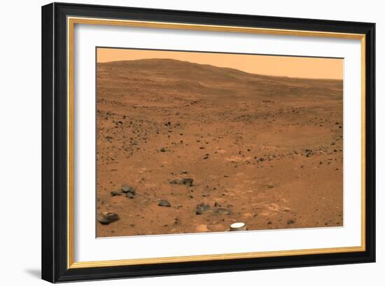 Martian Landscape, Spirit Rover Image-Jpl-caltech-Framed Photographic Print