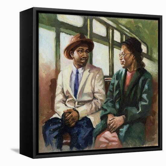 Martin and Rosa up front, 2001-Colin Bootman-Framed Premier Image Canvas
