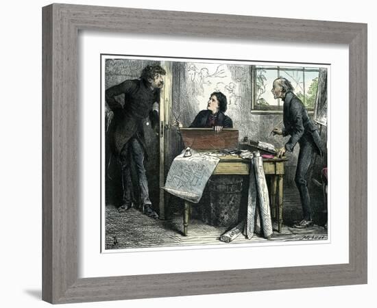 Martin Chuzzlewit by Charles Dickens-Frederick Barnard-Framed Giclee Print