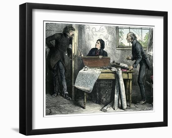 Martin Chuzzlewit by Charles Dickens-Frederick Barnard-Framed Giclee Print