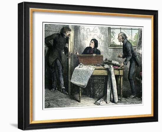 Martin Chuzzlewit by Charles Dickens-Frederick Barnard-Framed Giclee Print