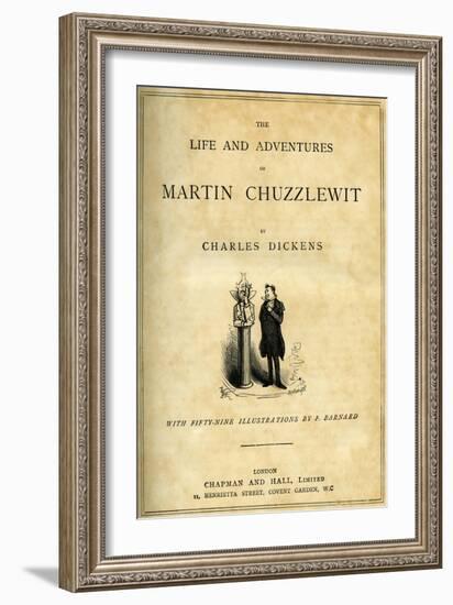 Martin Chuzzlewitt by Charles Dickens-Frederick Barnard-Framed Giclee Print