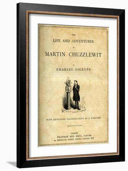 Martin Chuzzlewitt by Charles Dickens-Frederick Barnard-Framed Giclee Print