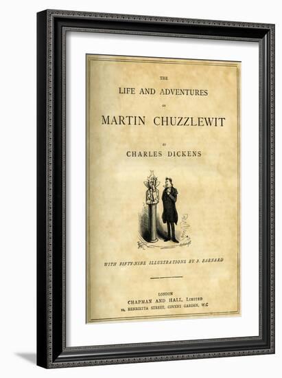 Martin Chuzzlewitt by Charles Dickens-Frederick Barnard-Framed Giclee Print