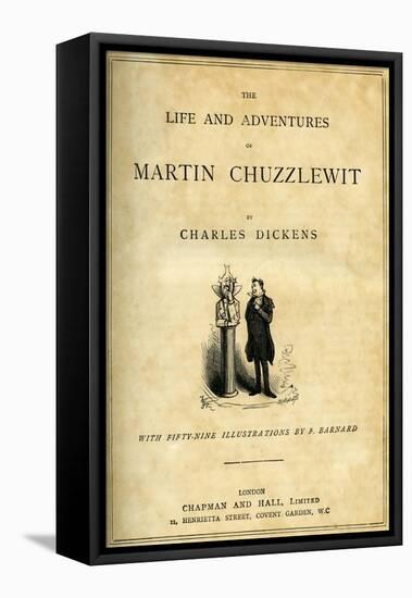 Martin Chuzzlewitt by Charles Dickens-Frederick Barnard-Framed Premier Image Canvas