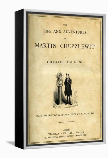 Martin Chuzzlewitt by Charles Dickens-Frederick Barnard-Framed Premier Image Canvas