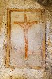 Crucifix Fresco in a Cave Church in the Sassi Area of Matera, Basilicata, Italy, Europe-Martin-Framed Photographic Print