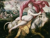 The Rape of Europa (Legendary Phoenician Princess Carried Away by Jupiter in Form of White Bull)-Martin de Vos-Giclee Print