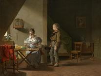 The Woman and the Mouse, C.1798 (Oil on Panel)-Martin Drolling-Framed Giclee Print