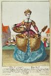 The Basket Weaver's Costume (Coloured Engraving)-Martin Engelbrecht-Giclee Print