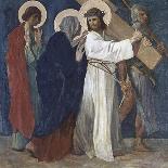 Simon of Cyrene Helps Jesus 5th Station of the Cross-Martin Feuerstein-Giclee Print