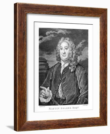 Martin Folkes esq by William Hogarth-William Hogarth-Framed Giclee Print