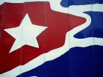 Cuban Flag Painted on Wall, Varadero, Matanzas, Cuba-Martin Lladã³-Framed Premier Image Canvas