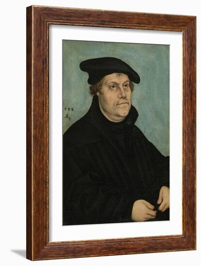 Martin Luther (1483-154) at the Age of 50, 1533-Lucas Cranach the Elder-Framed Giclee Print