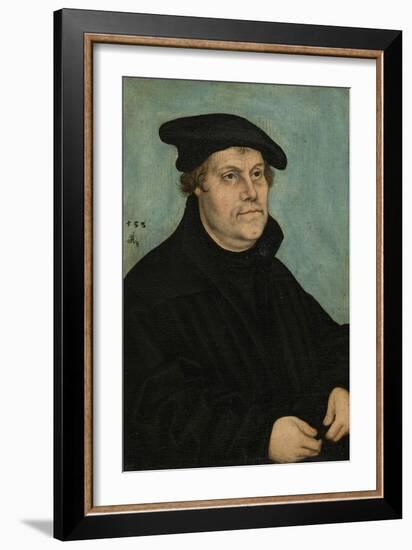 Martin Luther (1483-154) at the Age of 50, 1533-Lucas Cranach the Elder-Framed Giclee Print