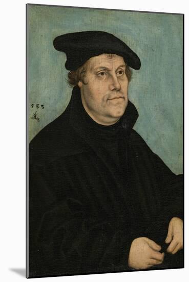 Martin Luther (1483-154) at the Age of 50, 1533-Lucas Cranach the Elder-Mounted Giclee Print