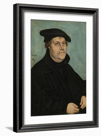 Martin Luther (1483-154) at the Age of 50, 1533-Lucas Cranach the Elder-Framed Giclee Print