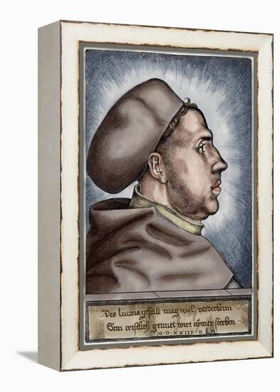 Martin Luther, (1483-1546), German Reformer, Portrait-null-Framed Premier Image Canvas