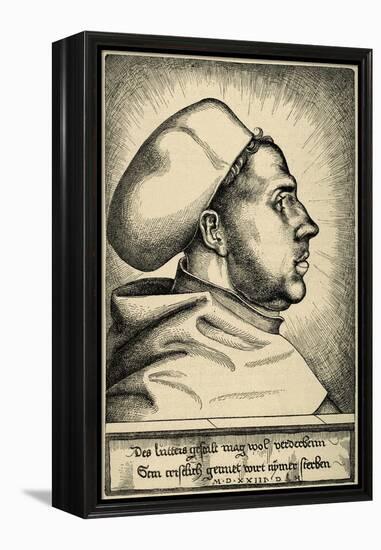 Martin Luther, (1483-1546), German Reformer, Portrait-null-Framed Premier Image Canvas