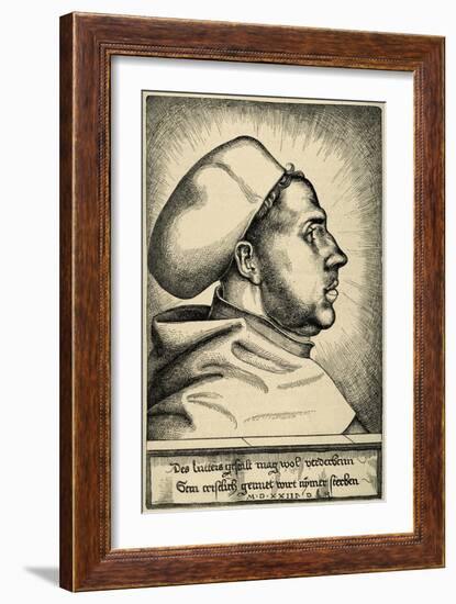 Martin Luther, (1483-1546), German Reformer, Portrait-null-Framed Giclee Print