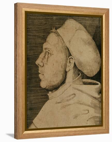 Martin Luther (1483-1546) with Doctor's Cap-Lucas Cranach the Elder-Framed Premier Image Canvas