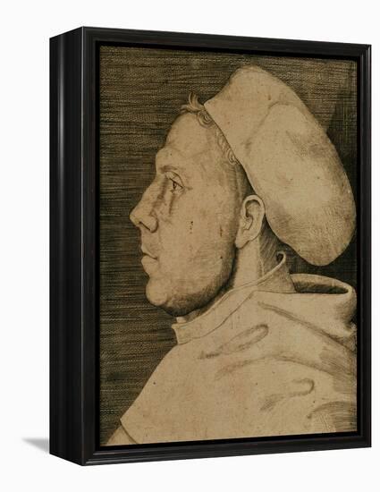 Martin Luther (1483-1546) with Doctor's Cap-Lucas Cranach the Elder-Framed Premier Image Canvas