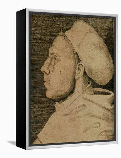 Martin Luther (1483-1546) with Doctor's Cap-Lucas Cranach the Elder-Framed Premier Image Canvas