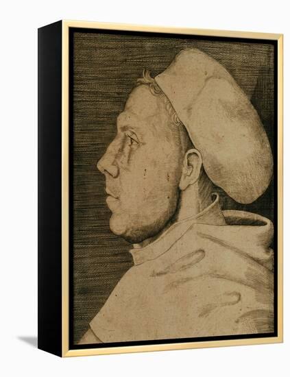 Martin Luther (1483-1546) with Doctor's Cap-Lucas Cranach the Elder-Framed Premier Image Canvas