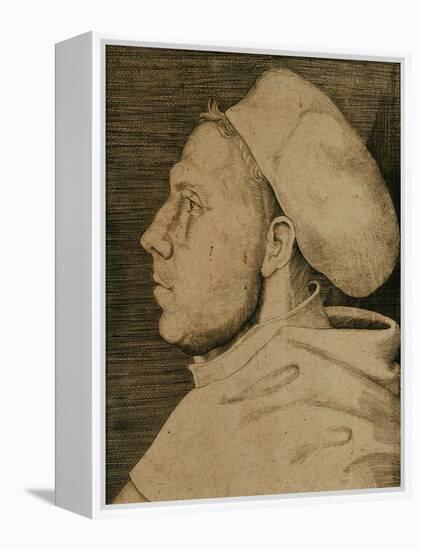 Martin Luther (1483-1546) with Doctor's Cap-Lucas Cranach the Elder-Framed Premier Image Canvas