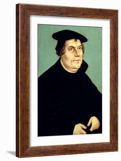 Martin Luther (1483-1546)-Lucas Cranach the Elder-Framed Giclee Print