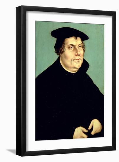 Martin Luther (1483-1546)-Lucas Cranach the Elder-Framed Giclee Print