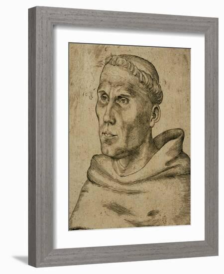Martin Luther (1483-1546)-Lucas Cranach the Elder-Framed Giclee Print