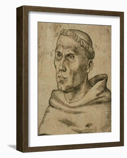 Martin Luther (1483-1546)-Lucas Cranach the Elder-Framed Giclee Print