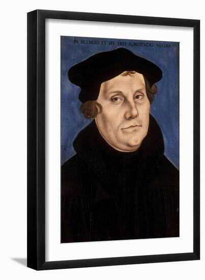 Martin Luther, 1529-Lucas Cranach the Elder-Framed Giclee Print