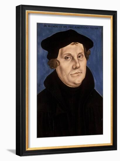 Martin Luther, 1529-Lucas Cranach the Elder-Framed Premium Giclee Print