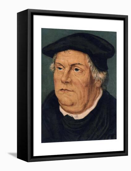 Martin Luther, 16th Century German Protestant Reformer-null-Framed Premier Image Canvas