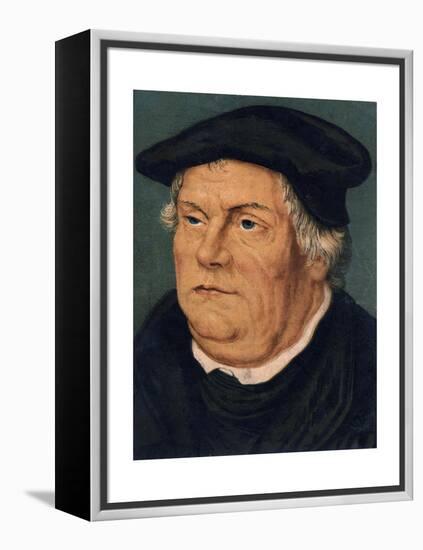 Martin Luther, 16th Century German Protestant Reformer-null-Framed Premier Image Canvas