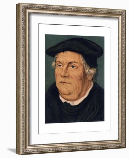 Martin Luther, 16th Century German Protestant Reformer-null-Framed Giclee Print
