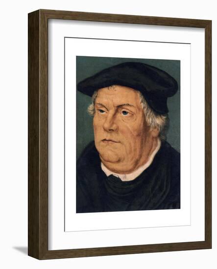 Martin Luther, 16th Century German Protestant Reformer-null-Framed Giclee Print