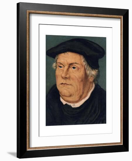 Martin Luther, 16th Century German Protestant Reformer-null-Framed Giclee Print