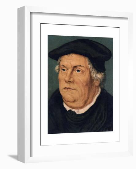 Martin Luther, 16th Century German Protestant Reformer-null-Framed Giclee Print