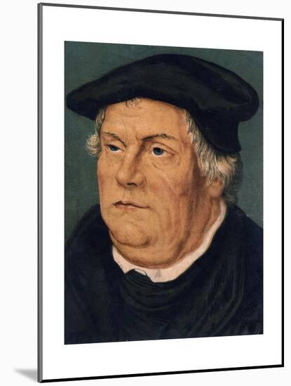 Martin Luther, 16th Century German Protestant Reformer-null-Mounted Giclee Print