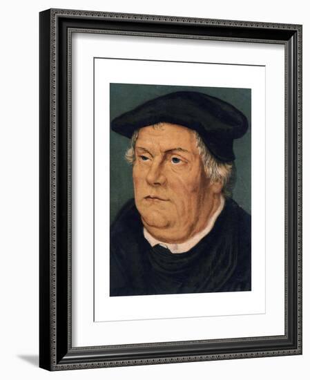 Martin Luther, 16th Century German Protestant Reformer-null-Framed Giclee Print