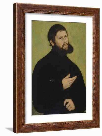 Martin Luther as Junker Joerg-Lucas Cranach the Elder-Framed Giclee Print